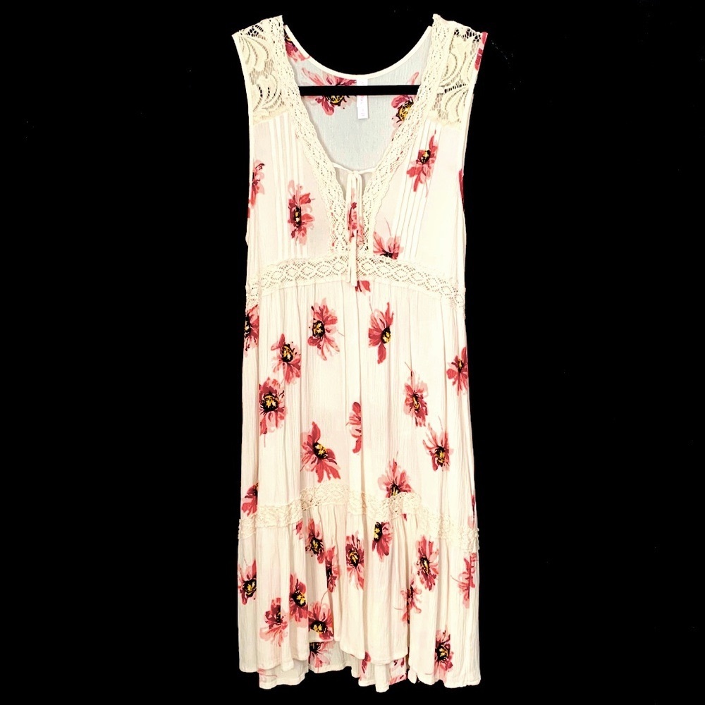 Xhilaration Floral Print Sleeveless Mini Dress - Picture 1 of 4